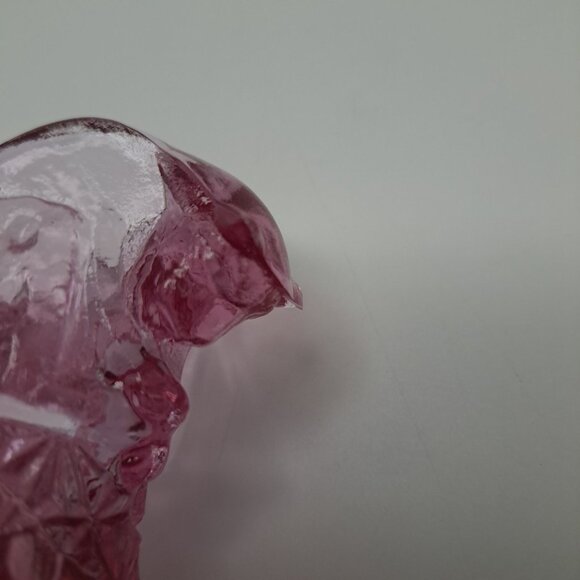 Fenton Pink Glass Shoe Slipper Daisy Button Decorative Collectible Vintage - Picture 6 of 11